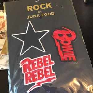 David Bowie 3 Iron on Patch Set